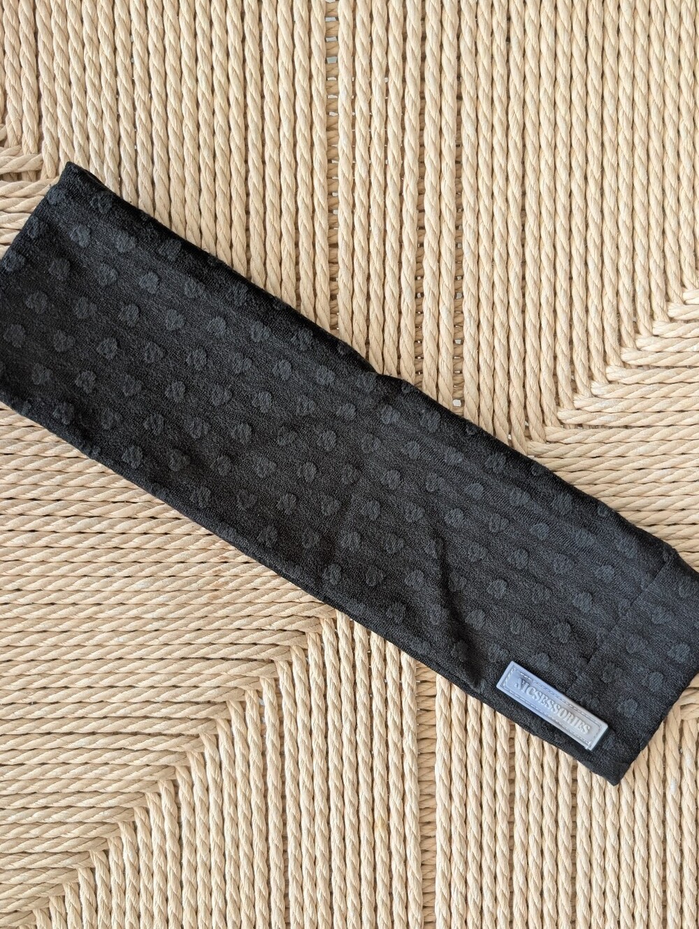Black Patterned Headband
